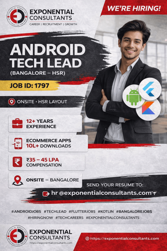 android-tech-lead-job-bangalore-flutter-kotlin